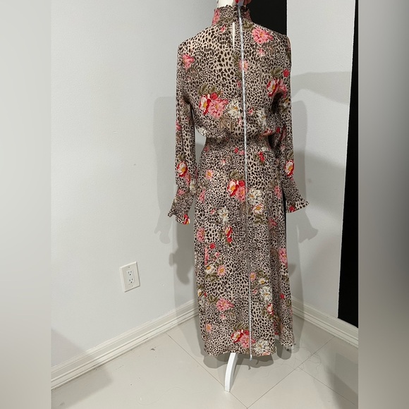 Nanette Lepore Brown and Pink High Low Dress - Picture 5 of 16